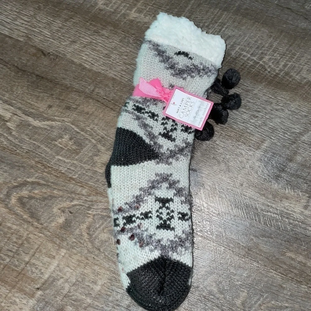 Simply Southern Soft & Cozy Camper Socks Grassy Creek Aztec OS